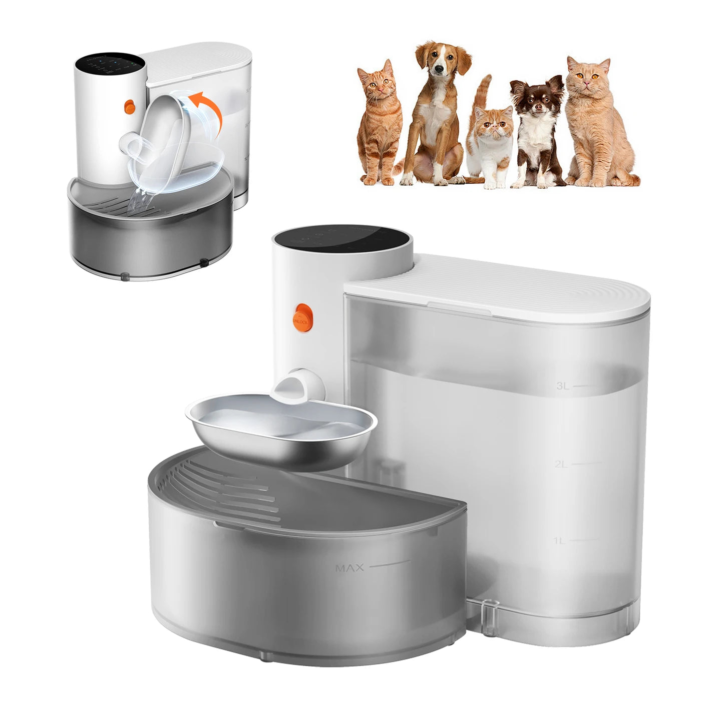 Bebedero Automático para Mascotas con Filtración y Purificación