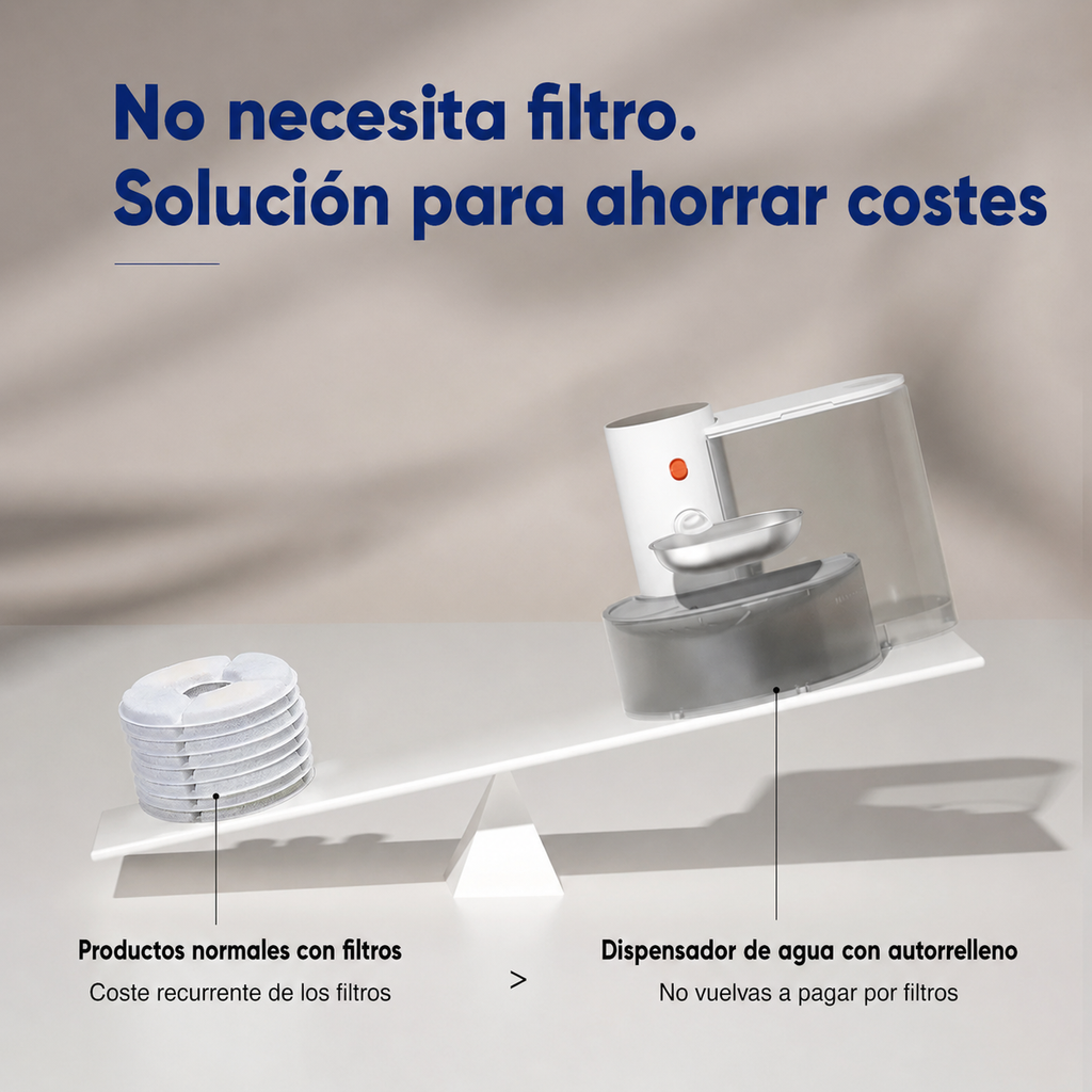Bebedero Automático para Mascotas con Filtración y Purificación