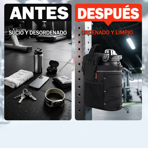 Bolsa Magnética para Botella de Agua — Gym Bag 3 en 1
