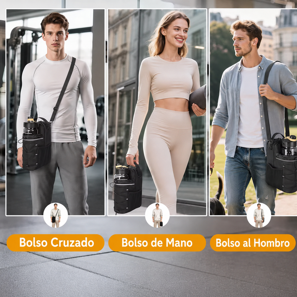 Bolsa Magnética para Botella de Agua — Gym Bag 3 en 1