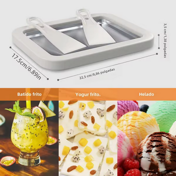 Plancha de Helado Enrollado Casero — Máquina de Rolled Ice Cream